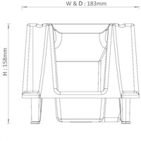 Dual Condiment Dispenser Stand