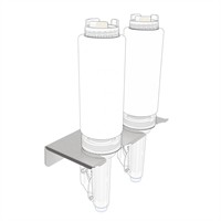 Wall Mounted Bracket For Portion Control Sauce Dispenser