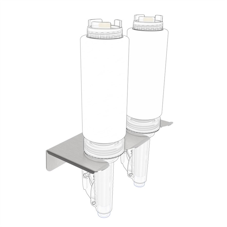 Wall Mounted Bracket For Portion Control Sauce Dispenser